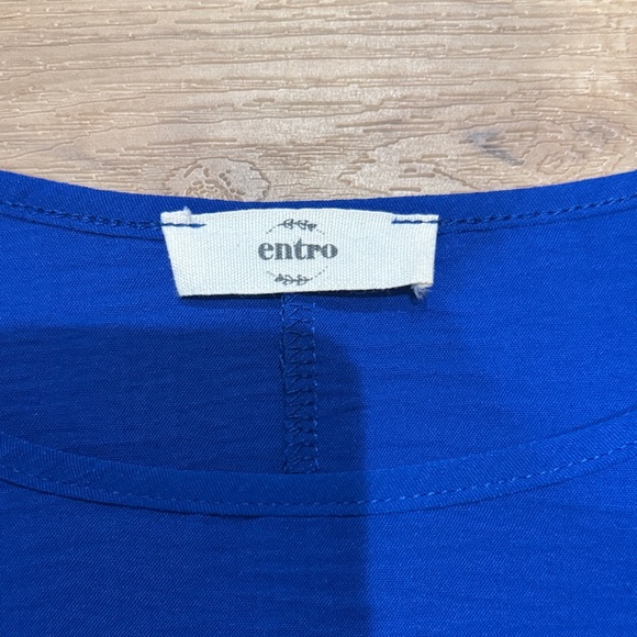 Entro Royal Blue Short Sleeve Top - Picture 2 of 5